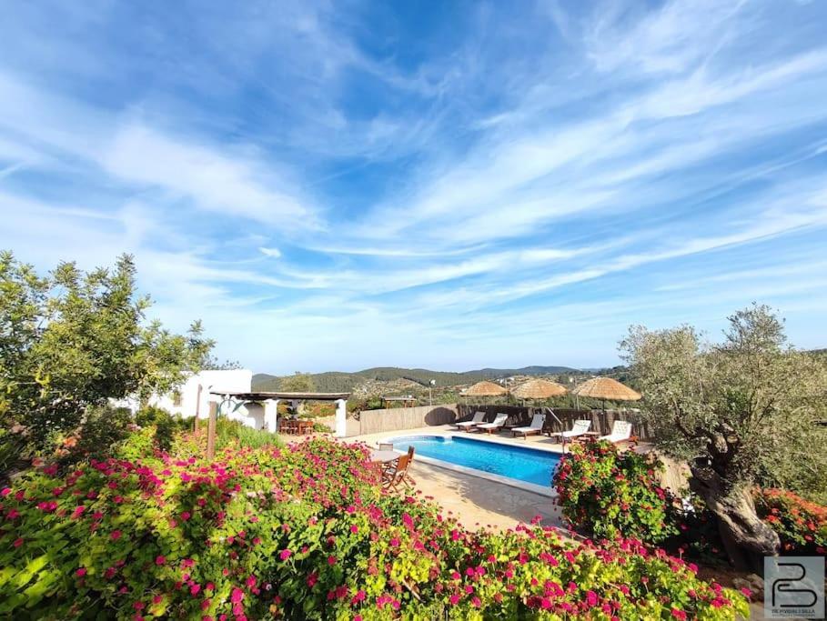 Casa Can Lluc Con Piscina, Jardin Y Vista Al Campo Sant Miquel De Balansat Exterior photo