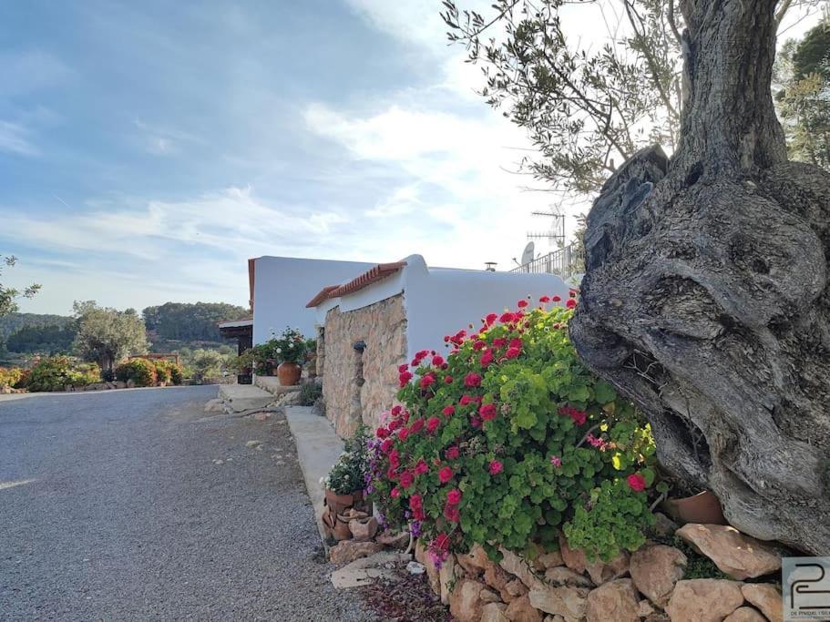 Casa Can Lluc Con Piscina, Jardin Y Vista Al Campo Sant Miquel De Balansat Exterior photo